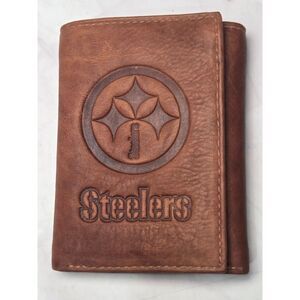 New Pittsburgh Steelers Genuine Leather Trifold Wallet